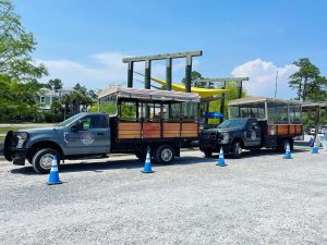 Grayton Beach Tram Service Vehicles