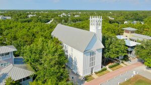 The Chapel at Seaside aerial view